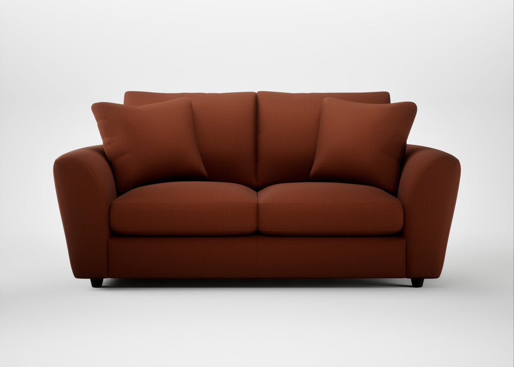 Snooze 3 Seater Sofa Smart Cotton Linen Rust