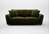 Snooze 4 Seater Sofa Cotton Velvet Evergreen