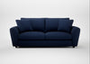 Snooze 4 Seater Sofa Smart Cotton Linen Indigo