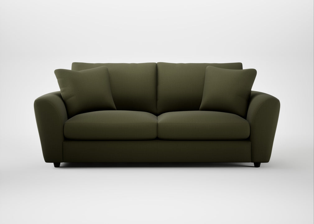 Snooze 4 Seater Sofa Smart Cotton Linen Myrtle
