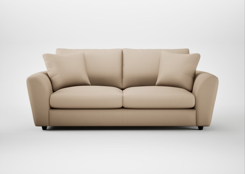 Snooze 4 Seater Sofa Smart Cotton Linen Rice