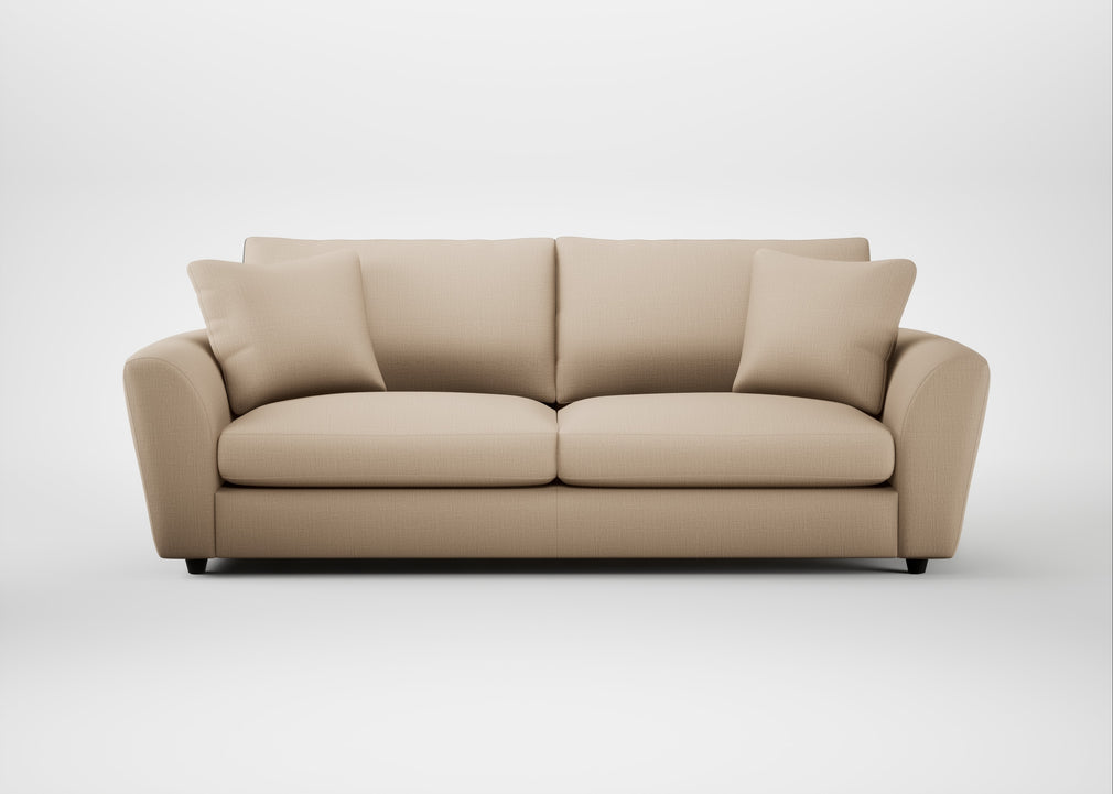 Snooze 5 Seater Sofa Smart Cotton Linen Rice
