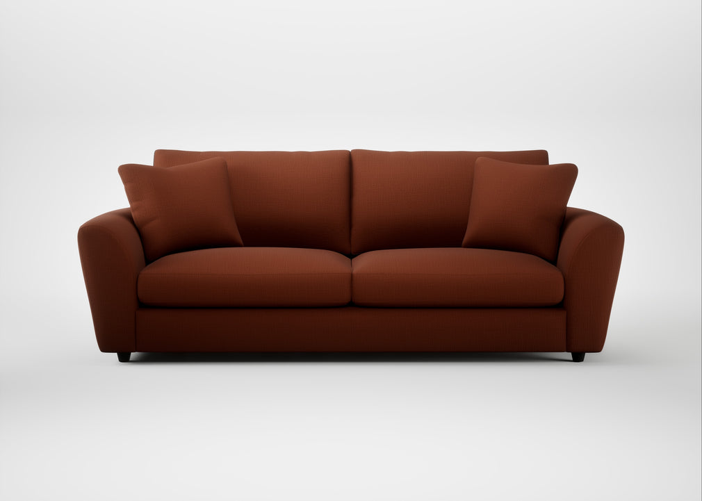 Snooze 5 Seater Sofa Smart Cotton Linen Rust