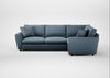 Snooze Right Hand Facing Corner Sofa Smart Cotton Linen Celestial