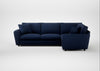 Snooze Right Hand Facing Corner Sofa Smart Cotton Linen Indigo