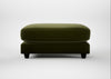 Snooze Footstool Cotton Velvet Evergreen
