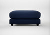 Snooze Footstool Smart Cotton Linen Indigo