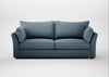 Tailor 4 Seater Sofa Smart Cotton Linen Celestial / Walnut Stained