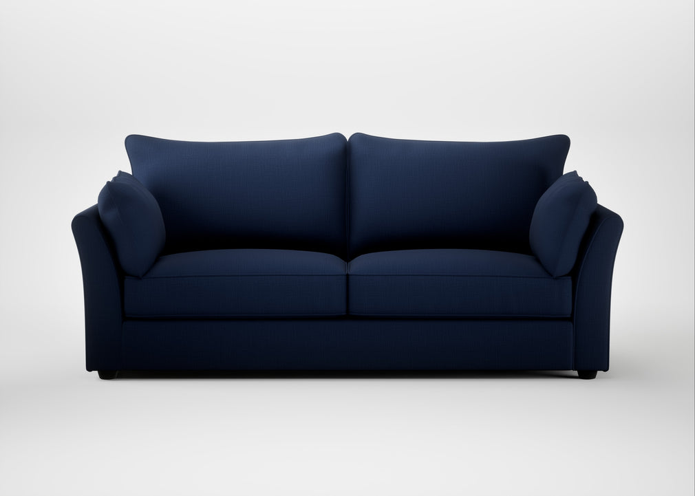 Tailor 4 Seater Sofa Smart Cotton Linen Indigo / Black