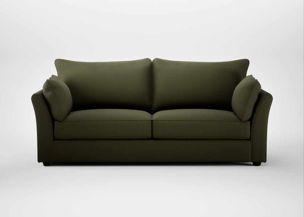 Tailor 4 Seater Sofa Smart Cotton Linen Myrtle / Black