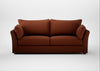 Tailor 4 Seater Sofa Smart Cotton Linen Rust / Black