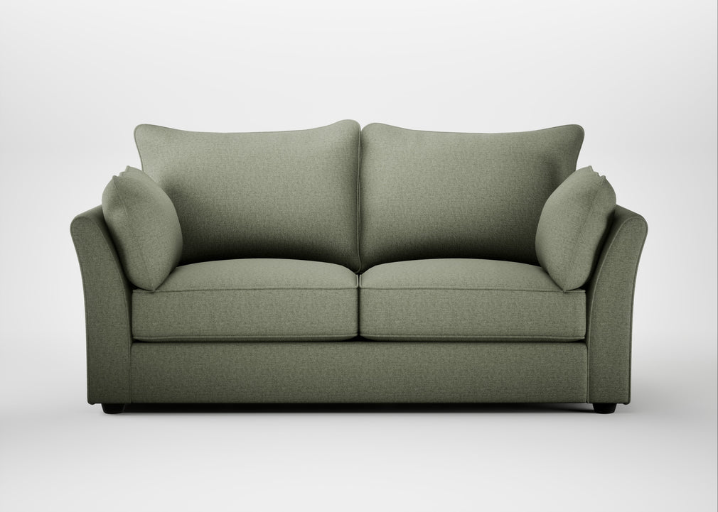 Tailor 3 Seater Sofa Capelo Linen-Cotton Sage / Black
