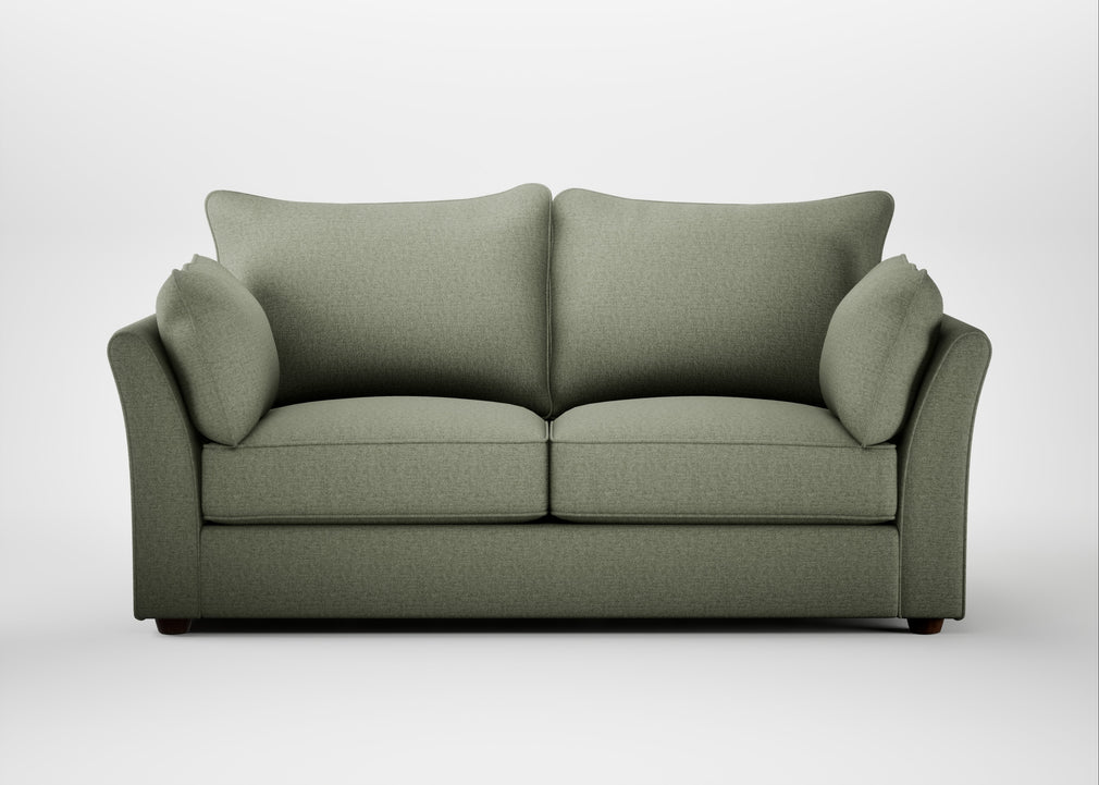 Tailor 3 Seater Sofa Capelo Linen-Cotton Sage / Walnut Stained
