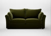 Tailor 3 Seater Sofa Cotton Velvet Evergreen / Black
