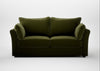 Tailor 3 Seater Sofa Cotton Velvet Evergreen / Walnut Stained