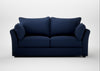 Tailor 3 Seater Sofa Smart Cotton Linen Indigo / Black