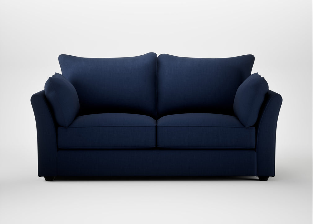 Tailor 3 Seater Sofa Smart Cotton Linen Indigo / Black
