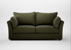 Tailor 3 Seater Sofa Smart Cotton Linen Myrtle / Black