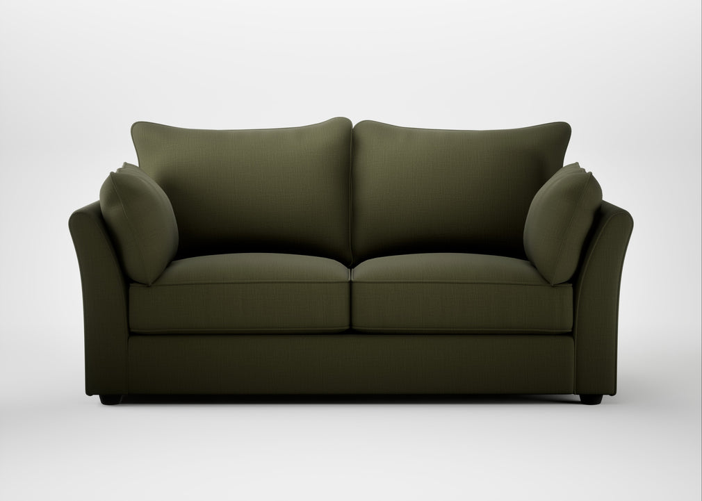 Tailor 3 Seater Sofa Smart Cotton Linen Myrtle / Black