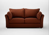 Tailor 3 Seater Sofa Smart Cotton Linen Rust / Walnut Stained