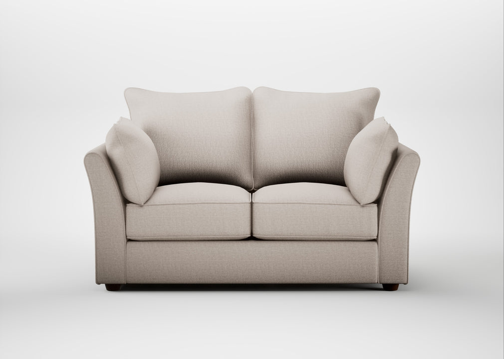 Tailor 2 Seater Sofa Capelo Linen-Cotton Sesame / Walnut Stained