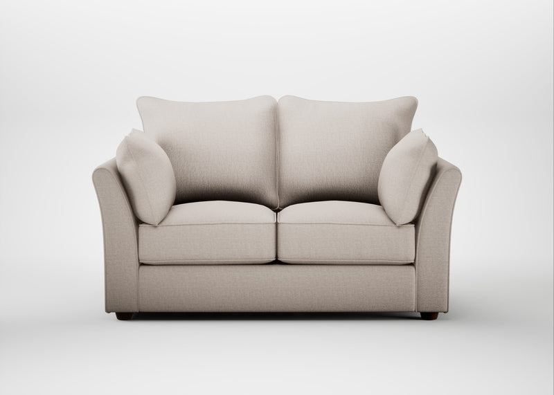 Tailor 2 Seater Sofa Capelo Linen-Cotton Sesame / Walnut Stained