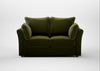 Tailor 2 Seater Sofa Cotton Velvet Evergreen / Natural
