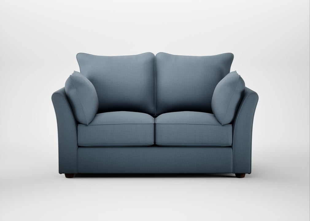 Tailor 2 Seater Sofa Smart Cotton Linen Celestial / Walnut Stained