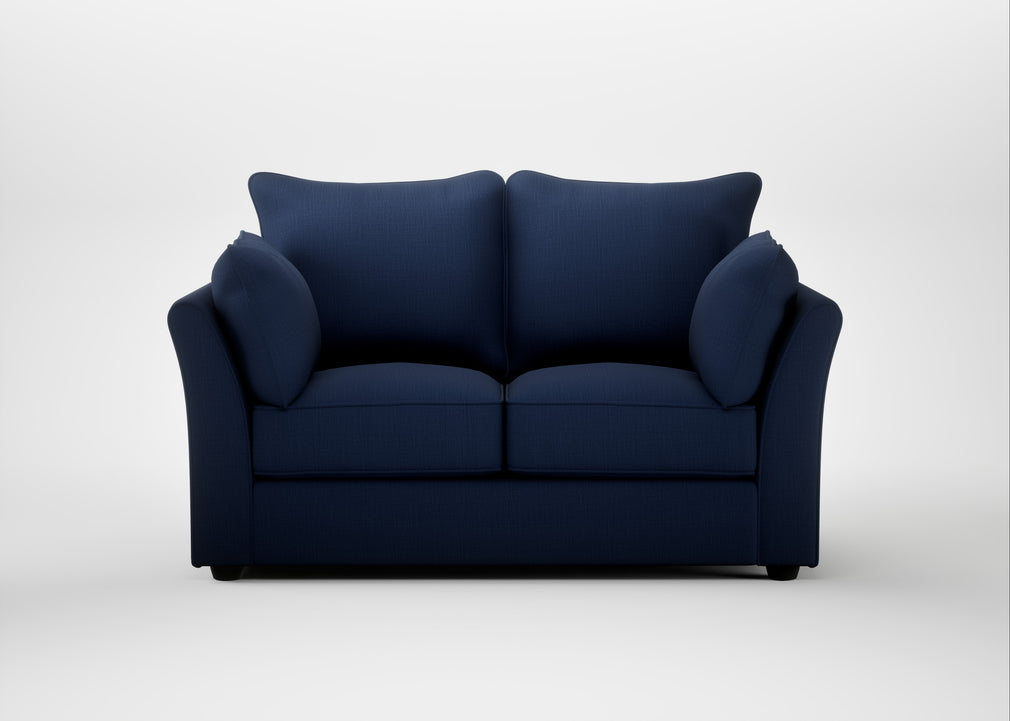 Tailor 2 Seater Sofa Smart Cotton Linen Indigo / Black