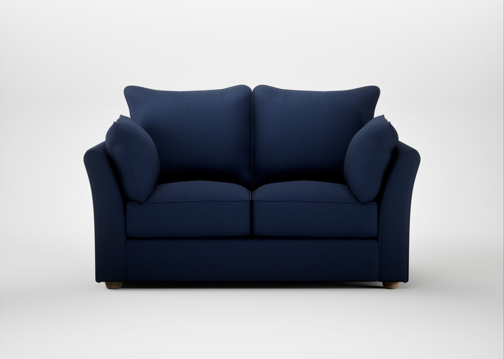 Tailor 2 Seater Sofa Smart Cotton Linen Indigo / Natural