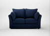 Tailor 2 Seater Sofa Smart Cotton Linen Indigo / Walnut Stained