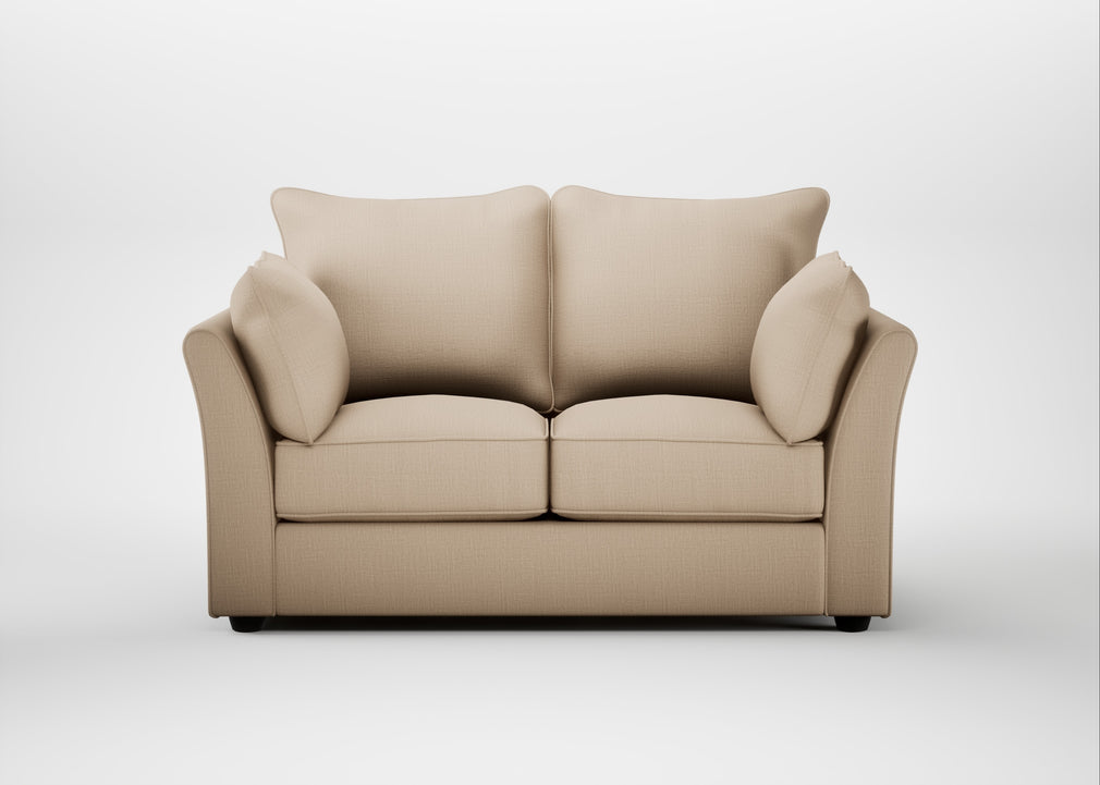 Tailor 2 Seater Sofa Smart Cotton Linen Rice / Black