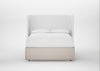 Deep Divan Bed Base Double / 2 Footend / Capelo Linen-Cotton Sesame
