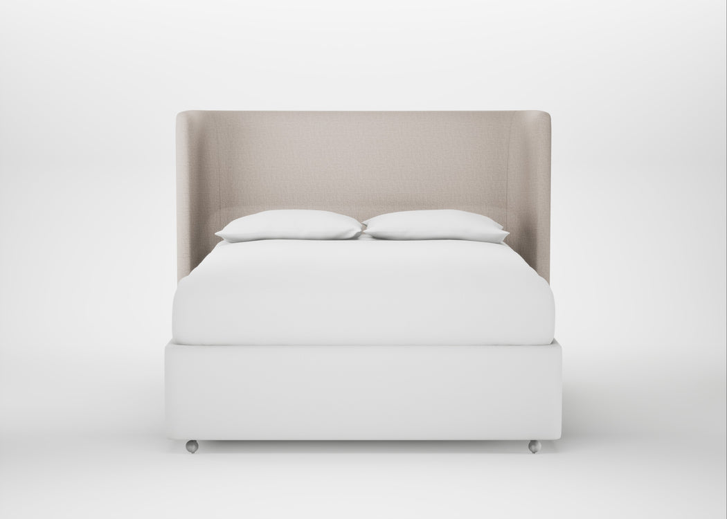 Monroe Headboard King / Capelo Linen-Cotton Sesame