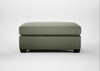 Torino Footstool Capelo Linen-Cotton Sage / Black