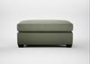 Torino Footstool Capelo Linen-Cotton Sage / Walnut Stained