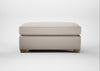 Torino Footstool Capelo Linen-Cotton Sesame / Natural