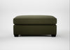Torino Footstool Smart Cotton Linen Myrtle / Black