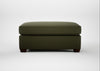 Torino Footstool Smart Cotton Linen Myrtle / Walnut Stained