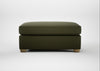 Torino Footstool Smart Cotton Linen Myrtle / Natural