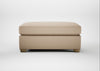 Torino Footstool Smart Cotton Linen Rice / Natural
