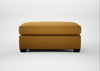 Torino Footstool Smart Cotton Linen Sahara / Black