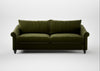 Devon 4 Seater Sofa Cotton Velvet Evergreen / Natural
