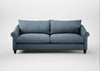Devon 4 Seater Sofa Smart Cotton Linen Celestial / Black