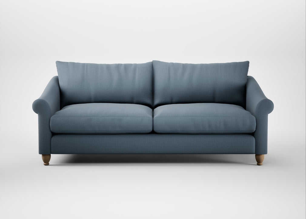Devon 4 Seater Sofa Smart Cotton Linen Celestial / Natural