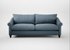 Devon 4 Seater Sofa Smart Cotton Linen Celestial / Walnut Stained
