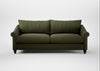 Devon 4 Seater Sofa Smart Cotton Linen Myrtle / Black