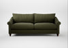Devon 4 Seater Sofa Smart Cotton Linen Myrtle / Walnut Stained