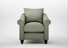 Devon Armchair Capelo Linen-Cotton Sage / Walnut Stained