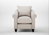 Devon Armchair Capelo Linen-Cotton Sesame / Black